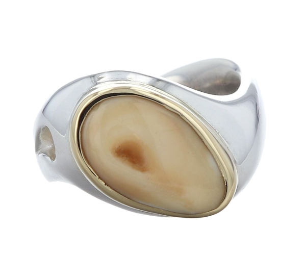 Unisex Elk Ivory Ring